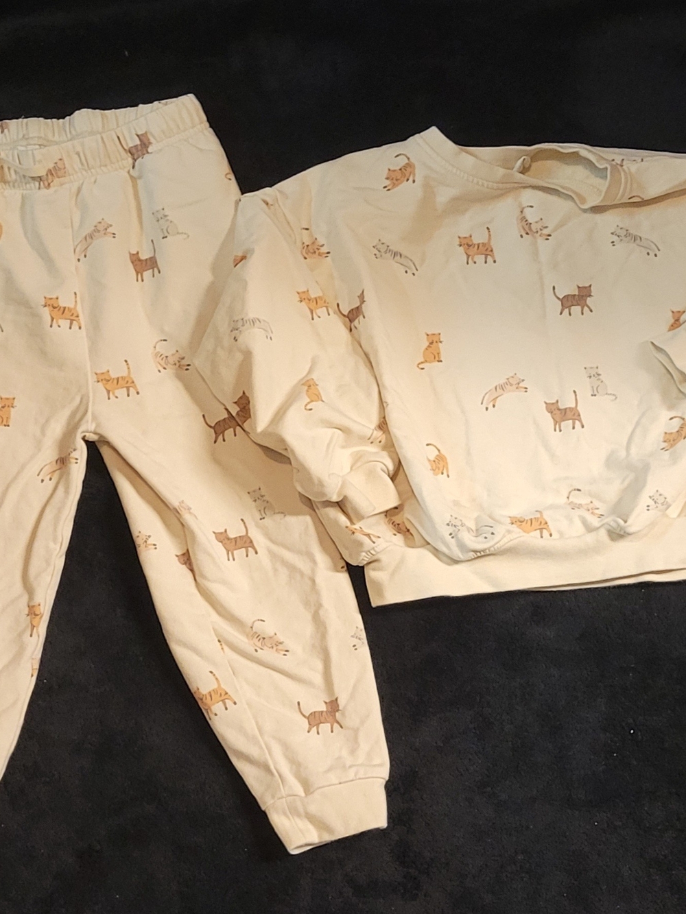 Quincy Mae Cream Cat Print  Set